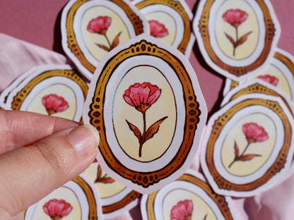 Large Floral Frame - Sticker