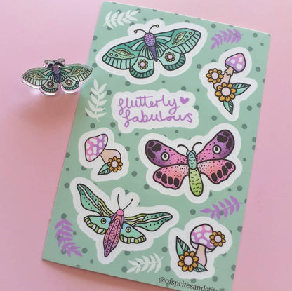 Flutterly Fabulous - Sticker Sheet