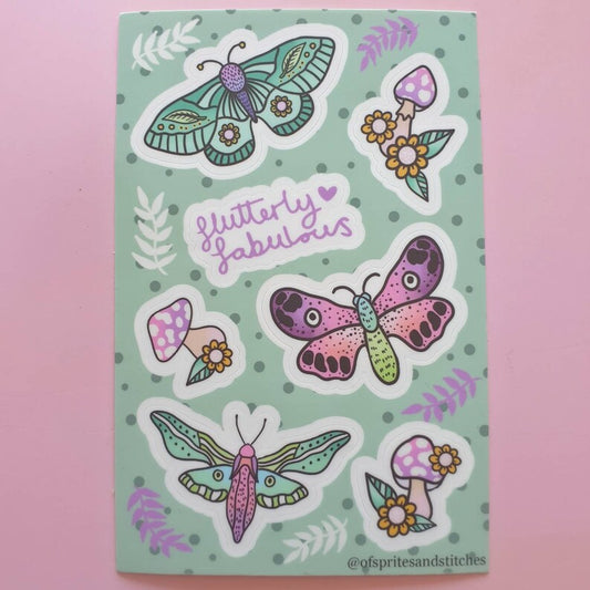 Flutterly Fabulous - Sticker Sheet