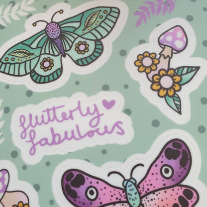 Flutterly Fabulous - Sticker Sheet