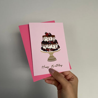 Happy Birthday - Foiled - A6 Card - Flutter & Fern