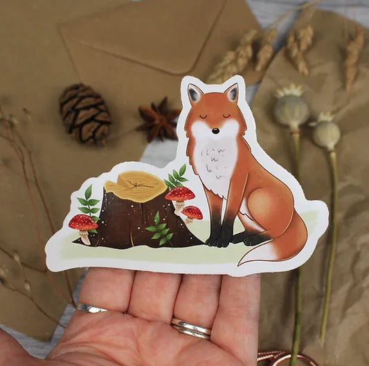 Fox & Stump - Sticker - Flutter & Fern