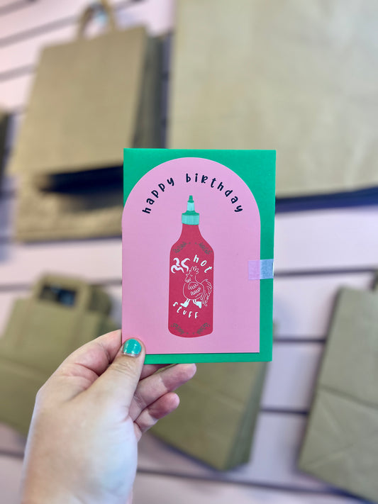 Happy Birthday Hot Stuff - A6 Card