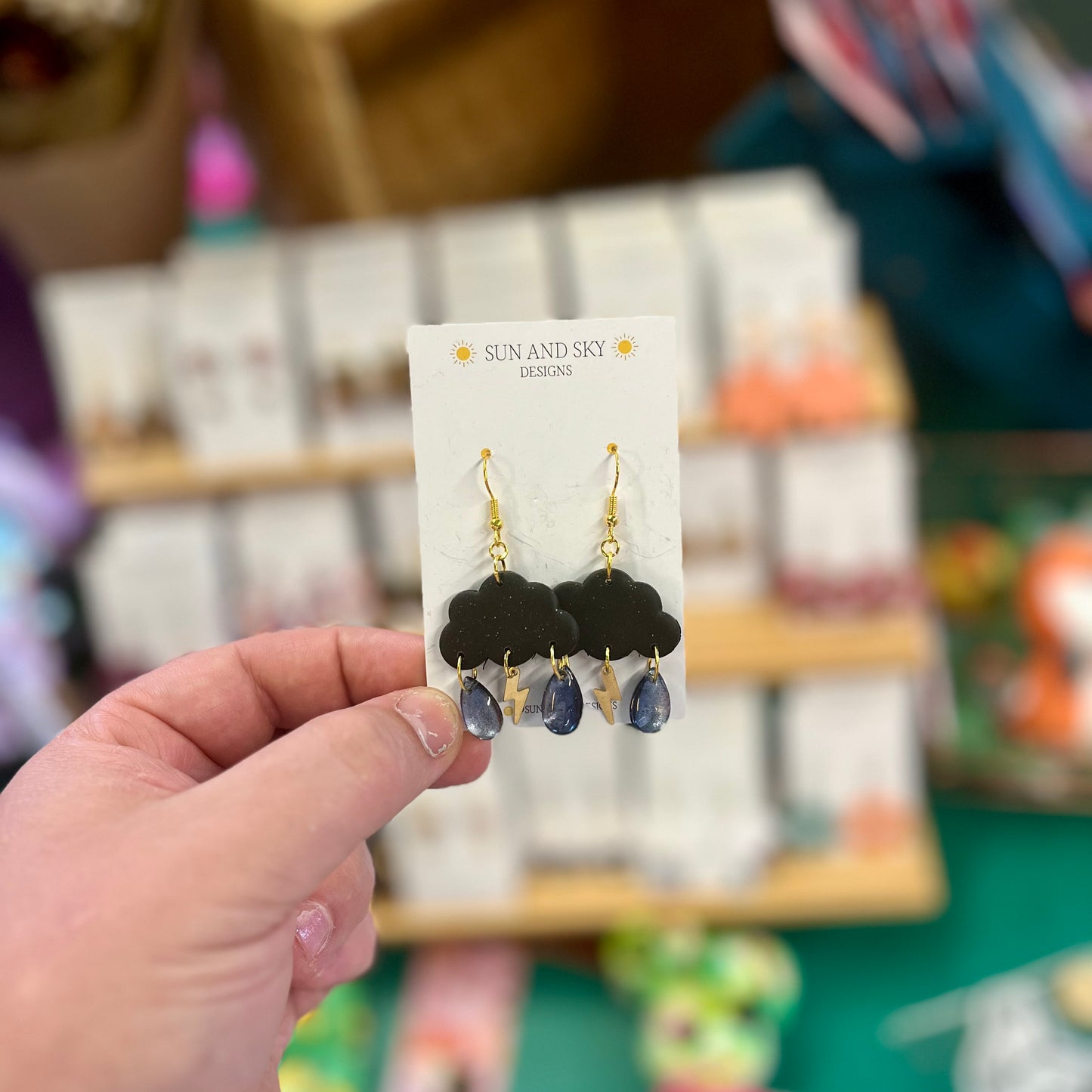 Cloud - Black - Earrings