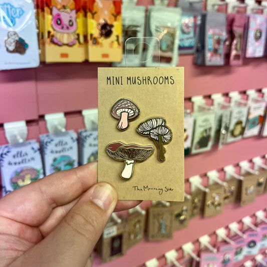 Mini Mushroom Set - Enamel Pin