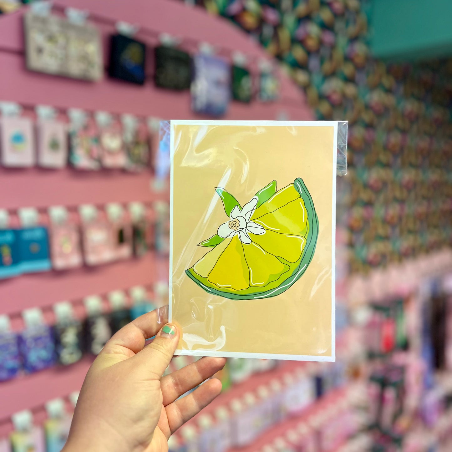 Lime Drawing - A5 Print