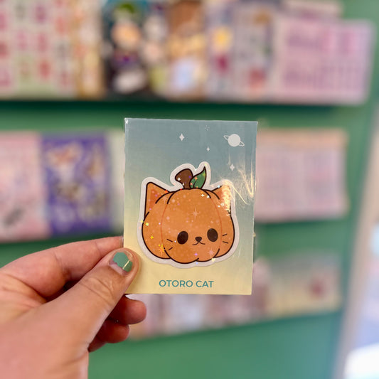 Pumpkin Cat - Sticker - Flutter & Fern