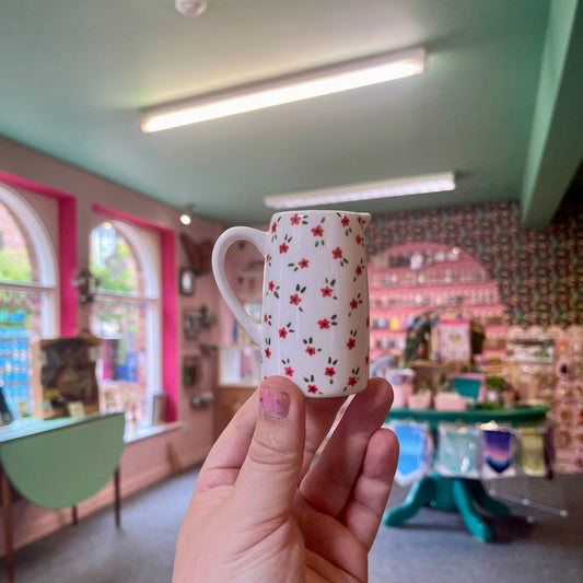 Red Ditsy Floral - Ceramic Mini Jug