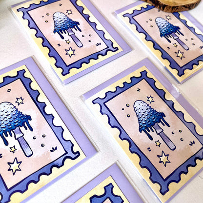 Mushroom Stamp - A7 Card