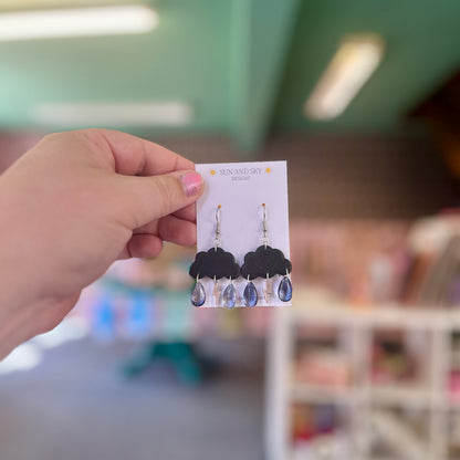 Cloud - Black - Earrings