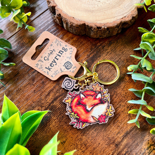 Sleeping Fox - Keyring