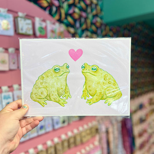 Toad Love - A4 Print