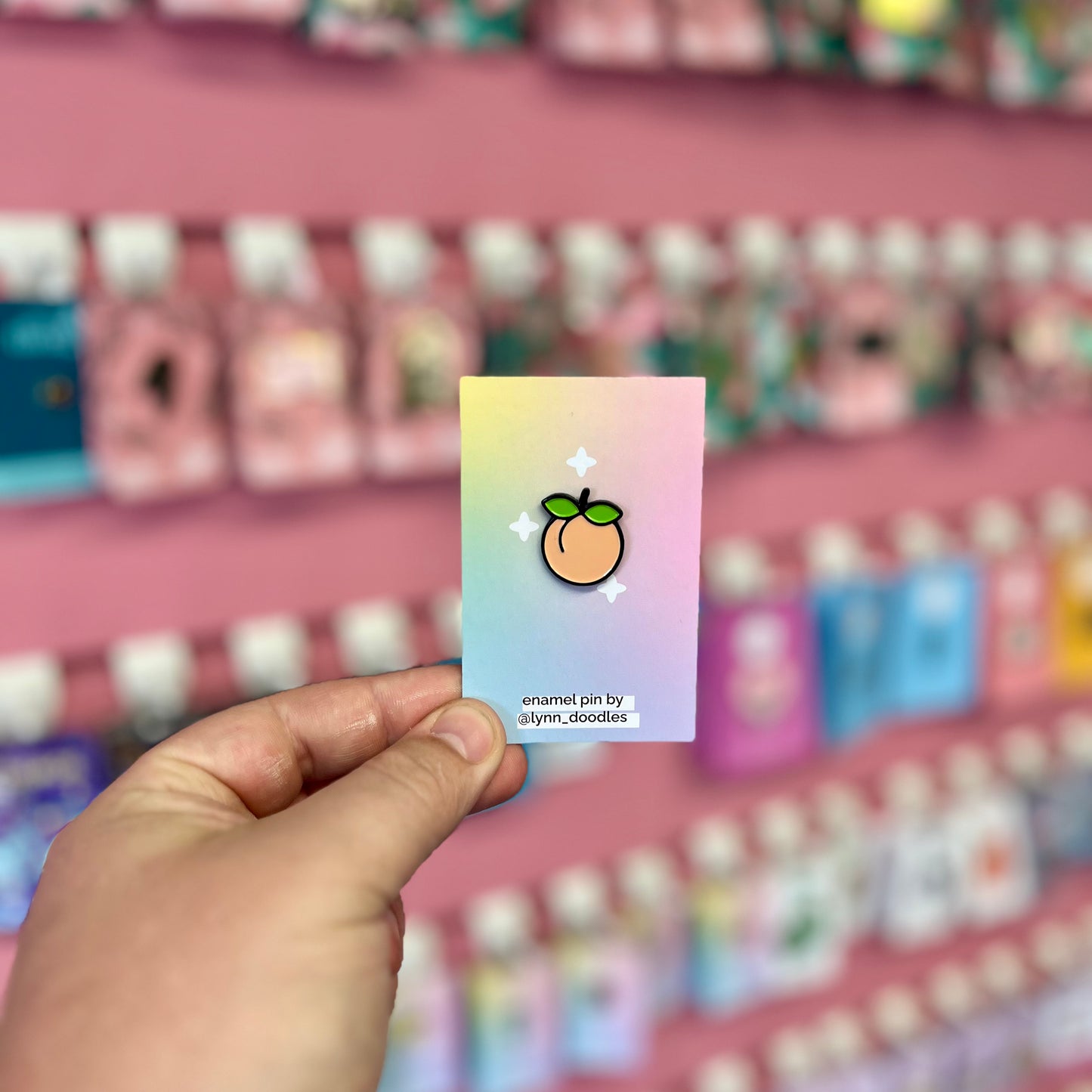 Peach - Enamel Pin