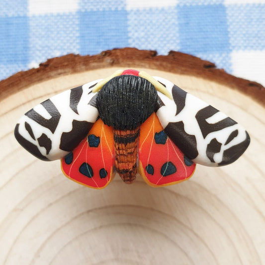 Garden Tiger Moth - Handmade Pin