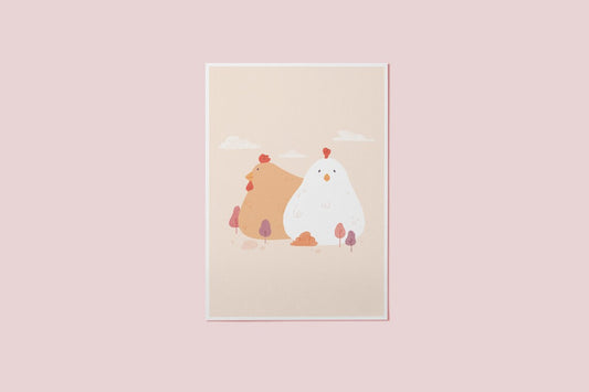 Giant Chickens - A5 Print