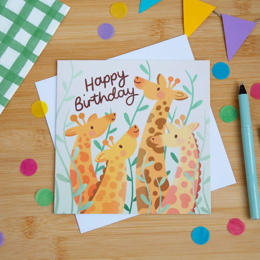 Giraffe - Square Card