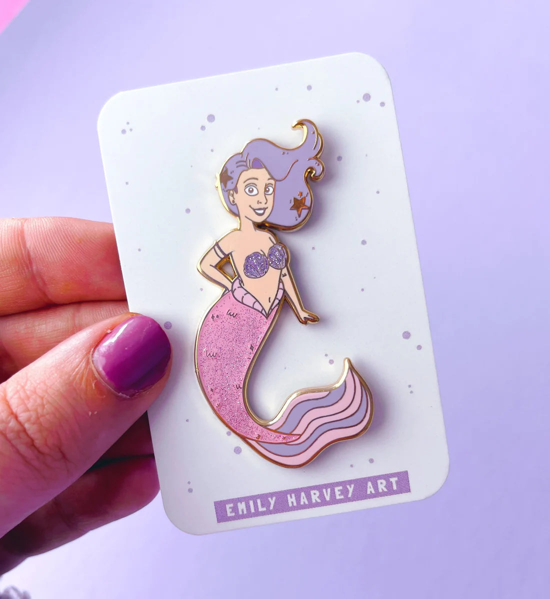 Glitter Mermaid - Enamel Pin