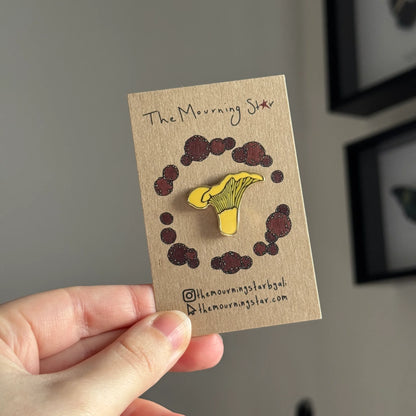 Golden Chantrelle Mushroom - Enamel Pin