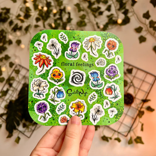 Floral Feelings - Green - Sticker Sheet