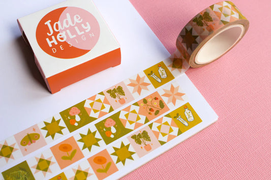 Green Patchwork - Washi Tape