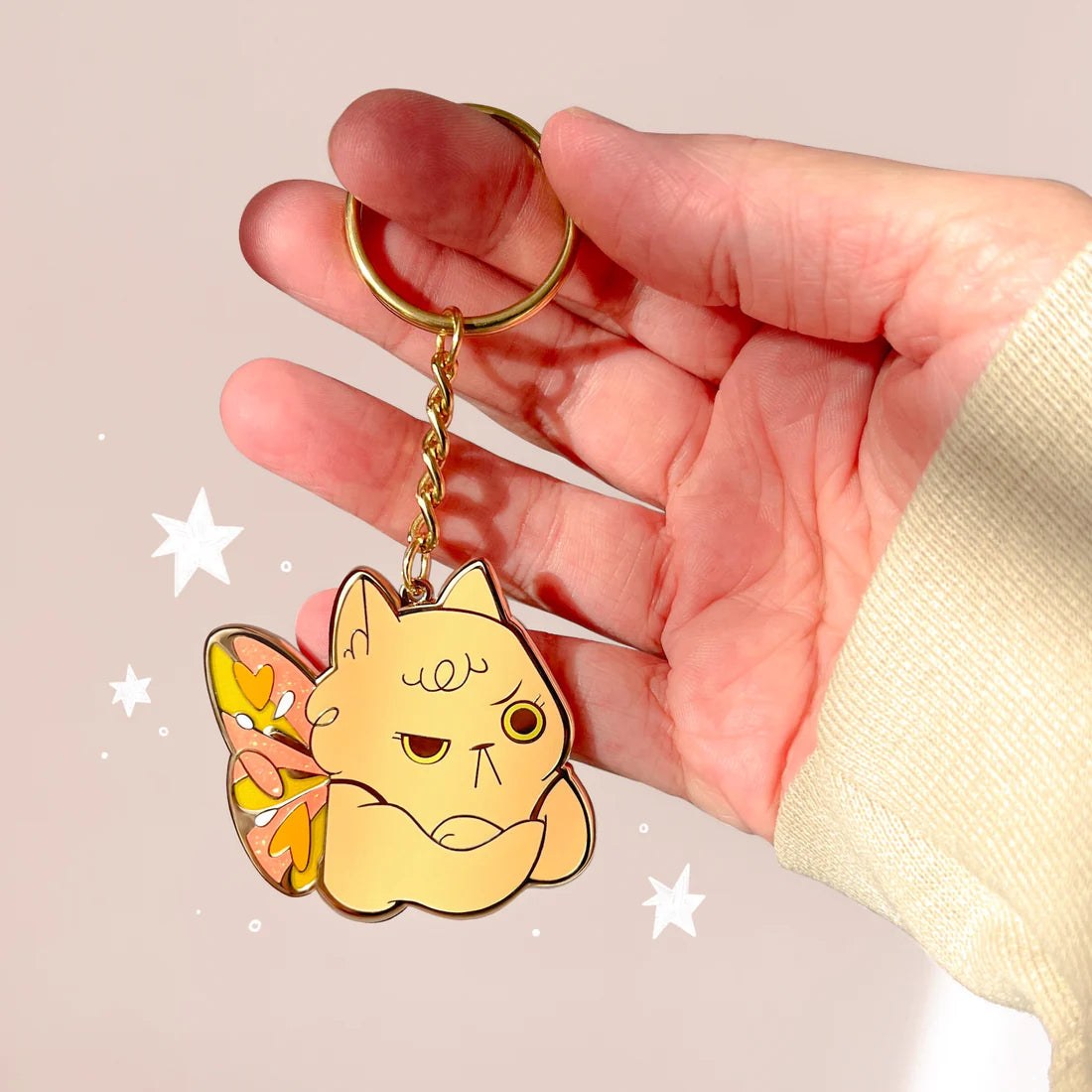 Grumpy Wings - Keyring