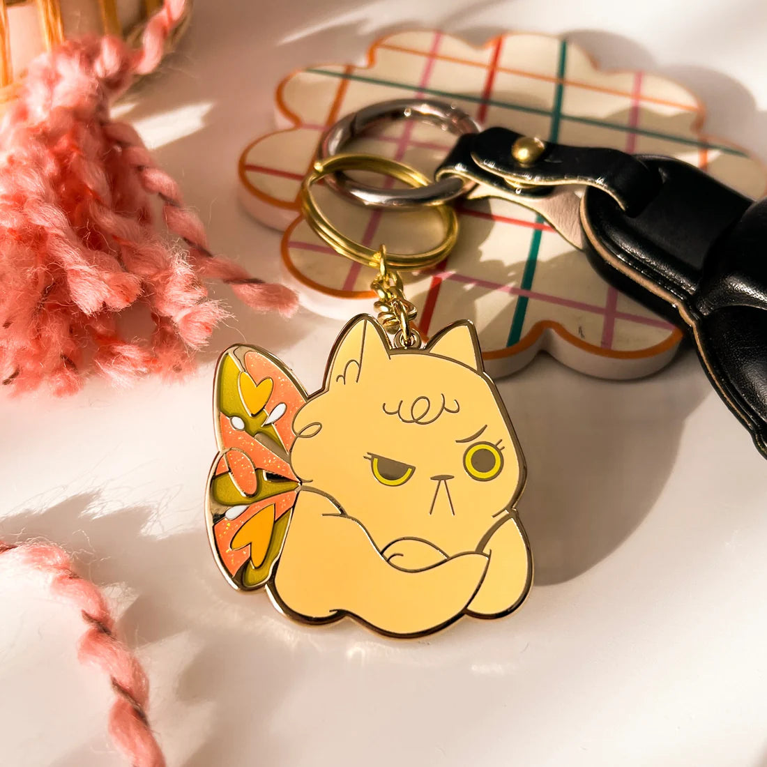 Grumpy Wings - Keyring