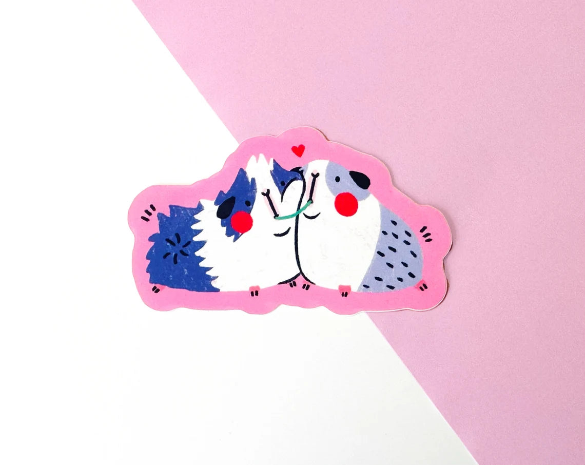 Guinea Pig Squish Pink - Sticker