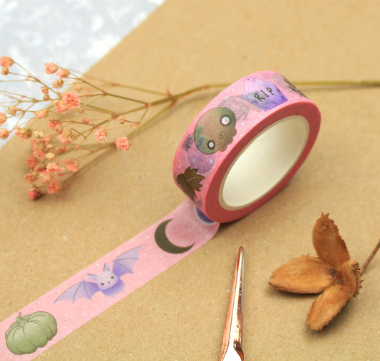 Pink Halloween - Washi Tape