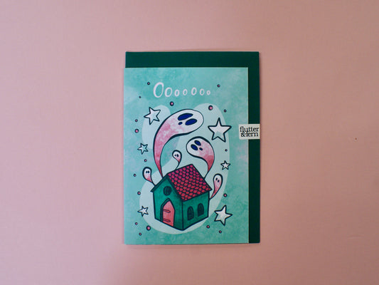 Haunted House - A6 Card