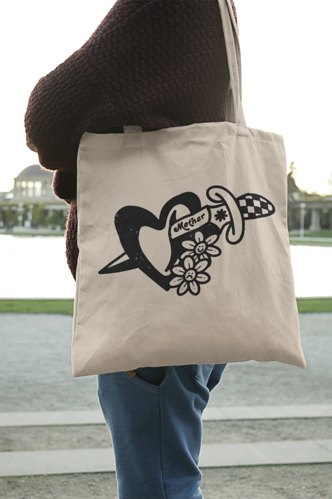 Heart Dagger - Tote Bag