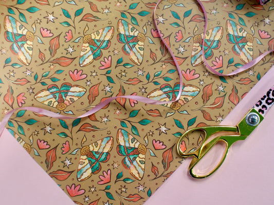 Autumn Moths - Gift Wrap