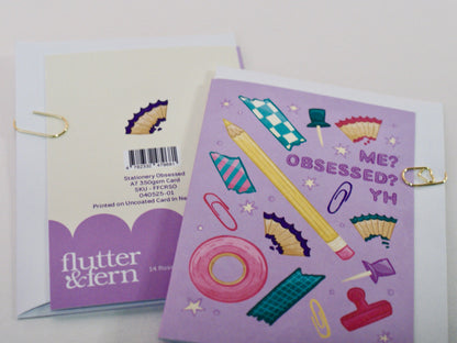 Stationery Obsessed - A7 Card