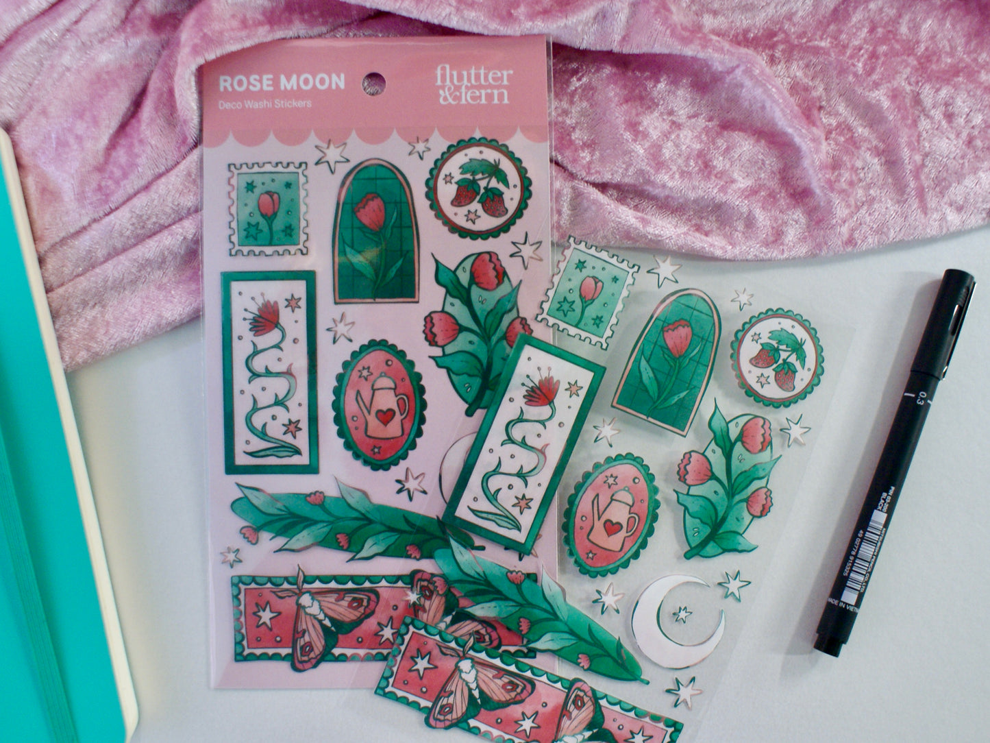 Rose Moon- Sticker Sheet