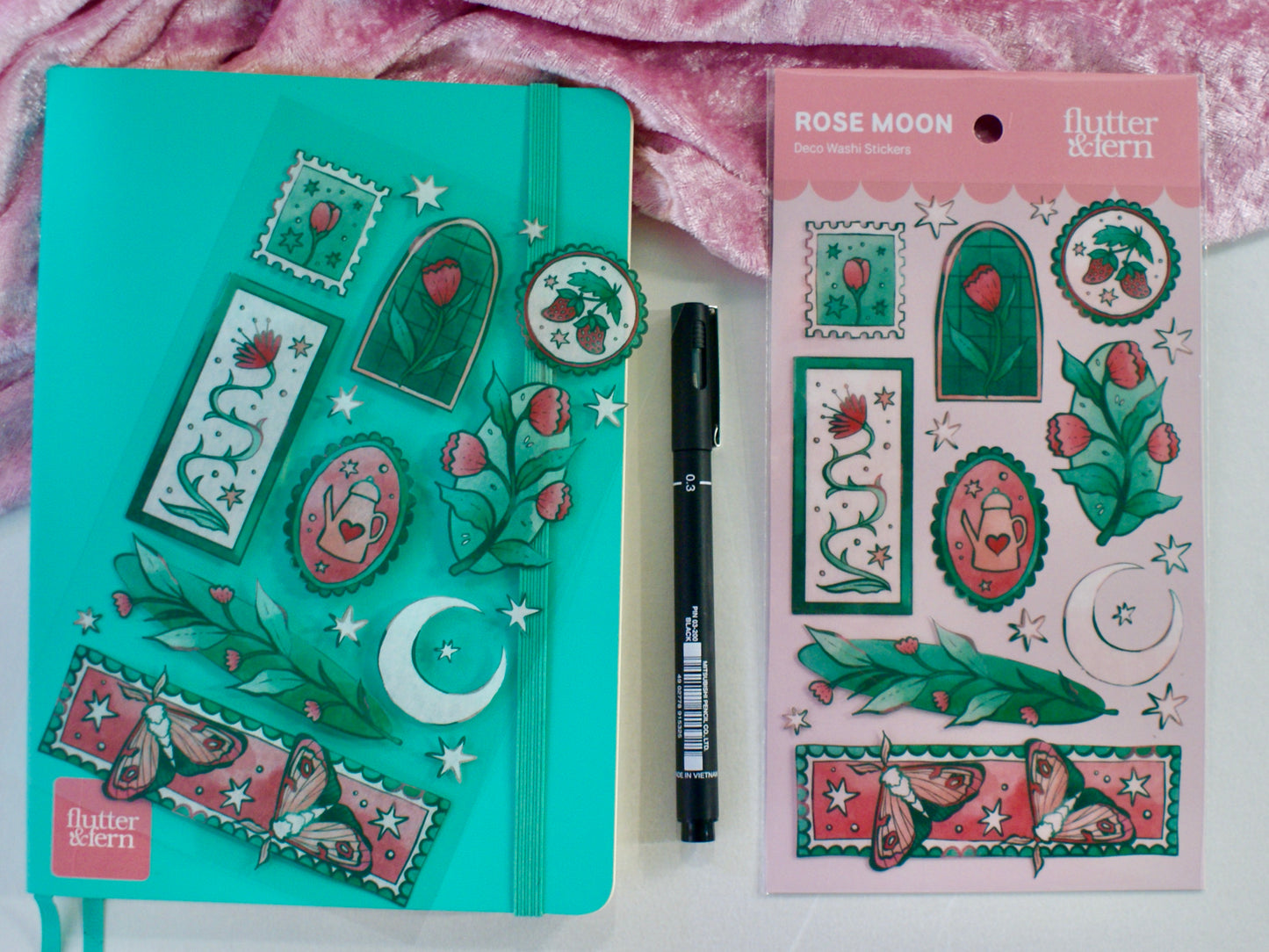 Rose Moon- Sticker Sheet