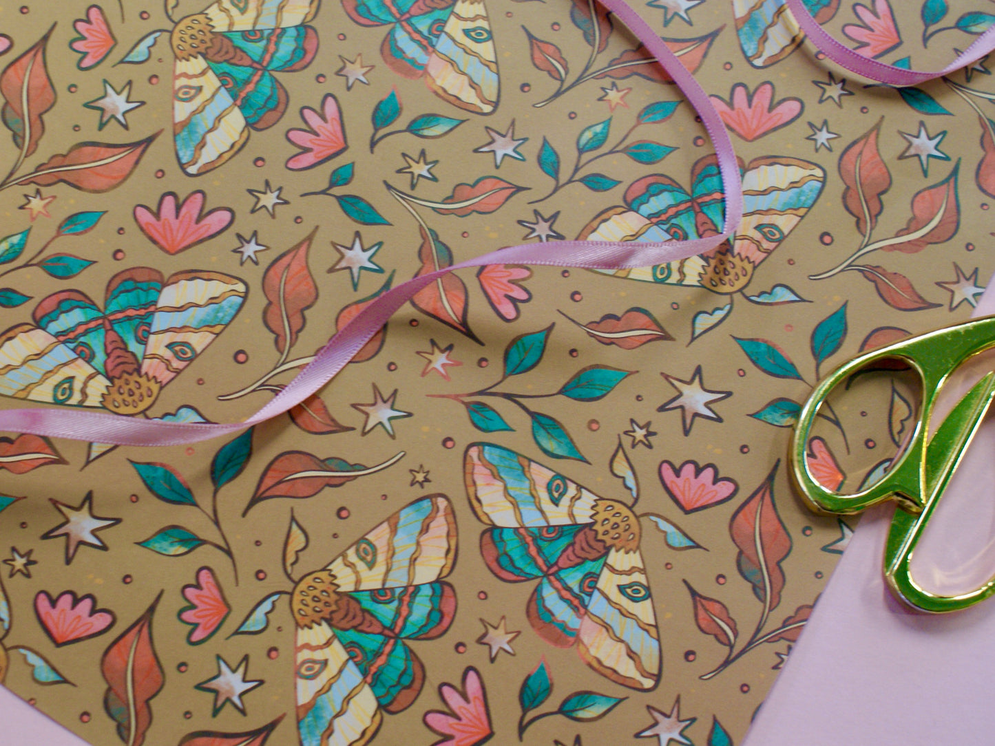Autumn Moths - Gift Wrap