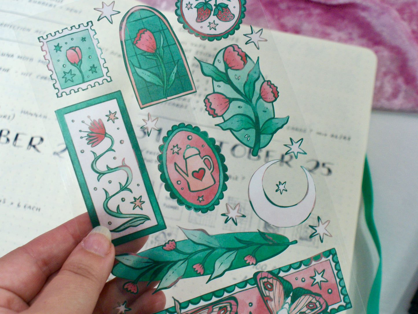 Rose Moon- Sticker Sheet