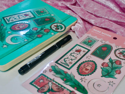 Rose Moon- Sticker Sheet