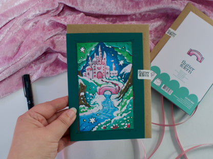 Winter Castle - A6 Christmas Card