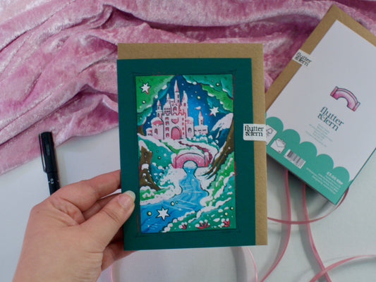 Winter Castle - A6 Christmas Card