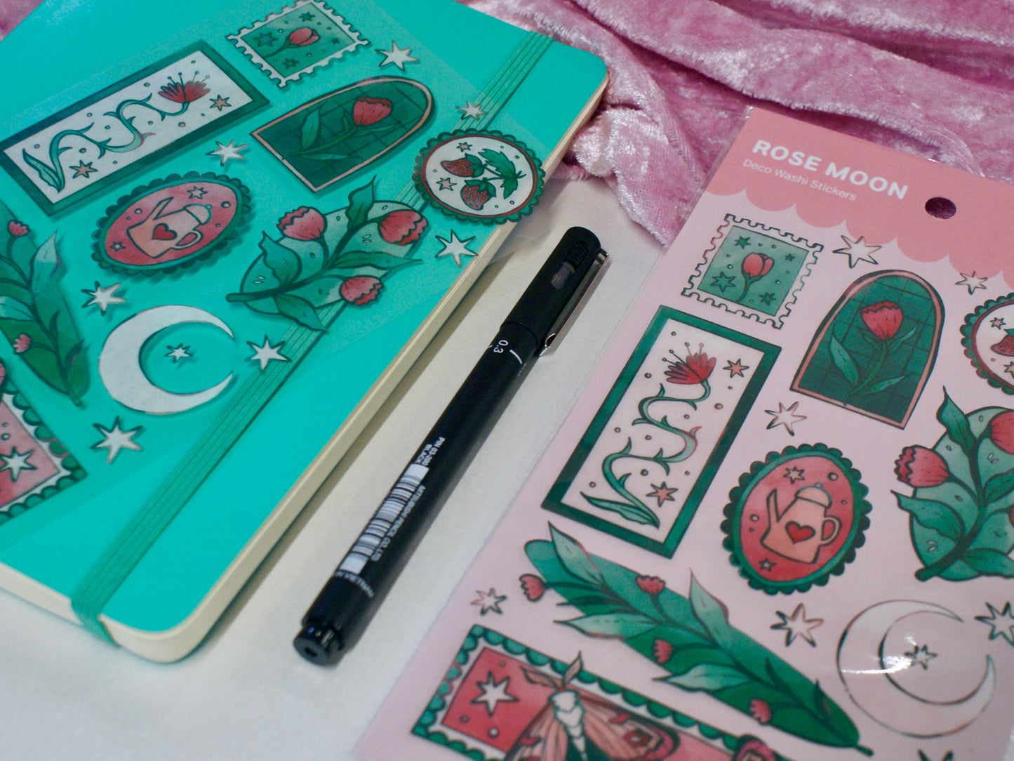 Rose Moon- Sticker Sheet