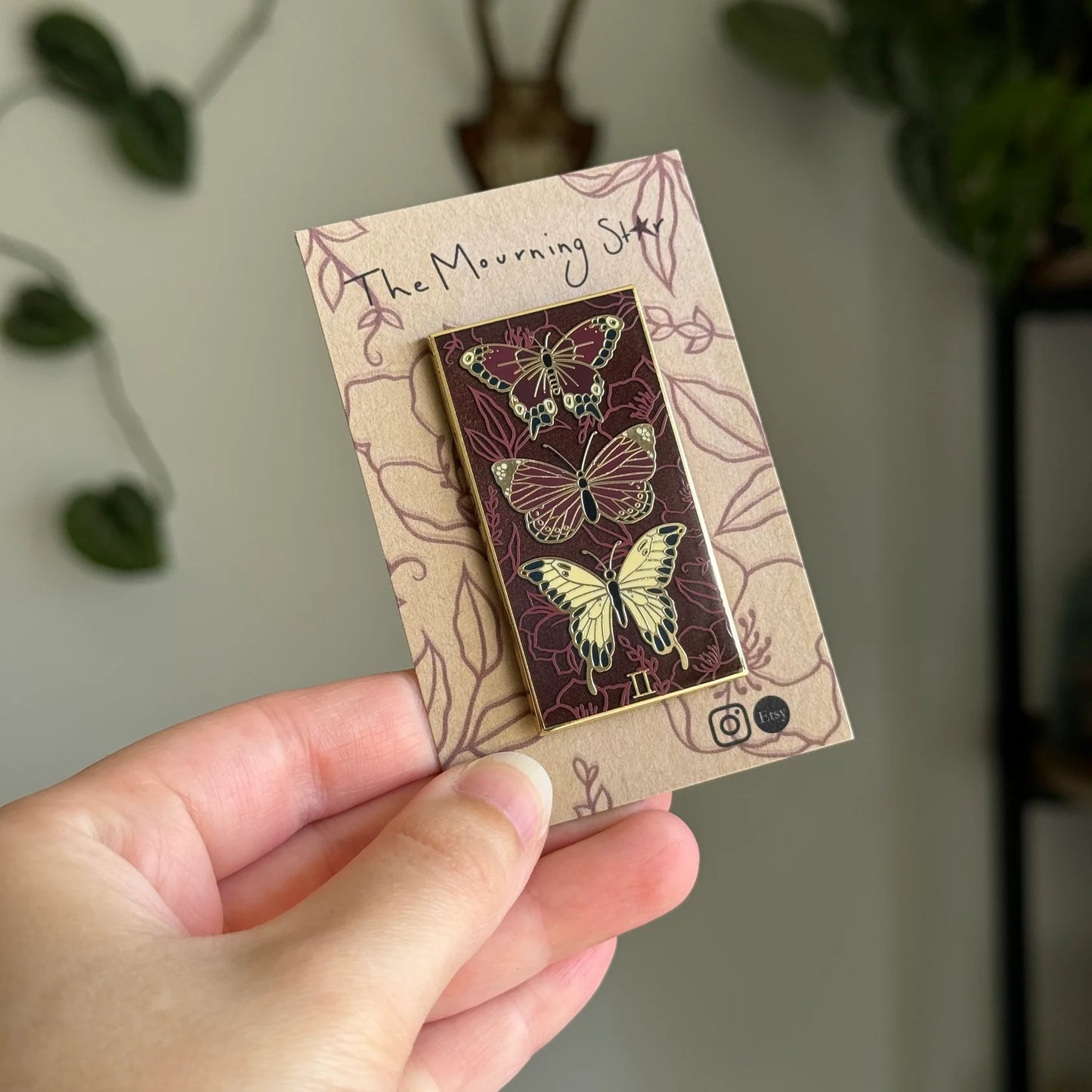 Butterfly Trio - Enamel Pin