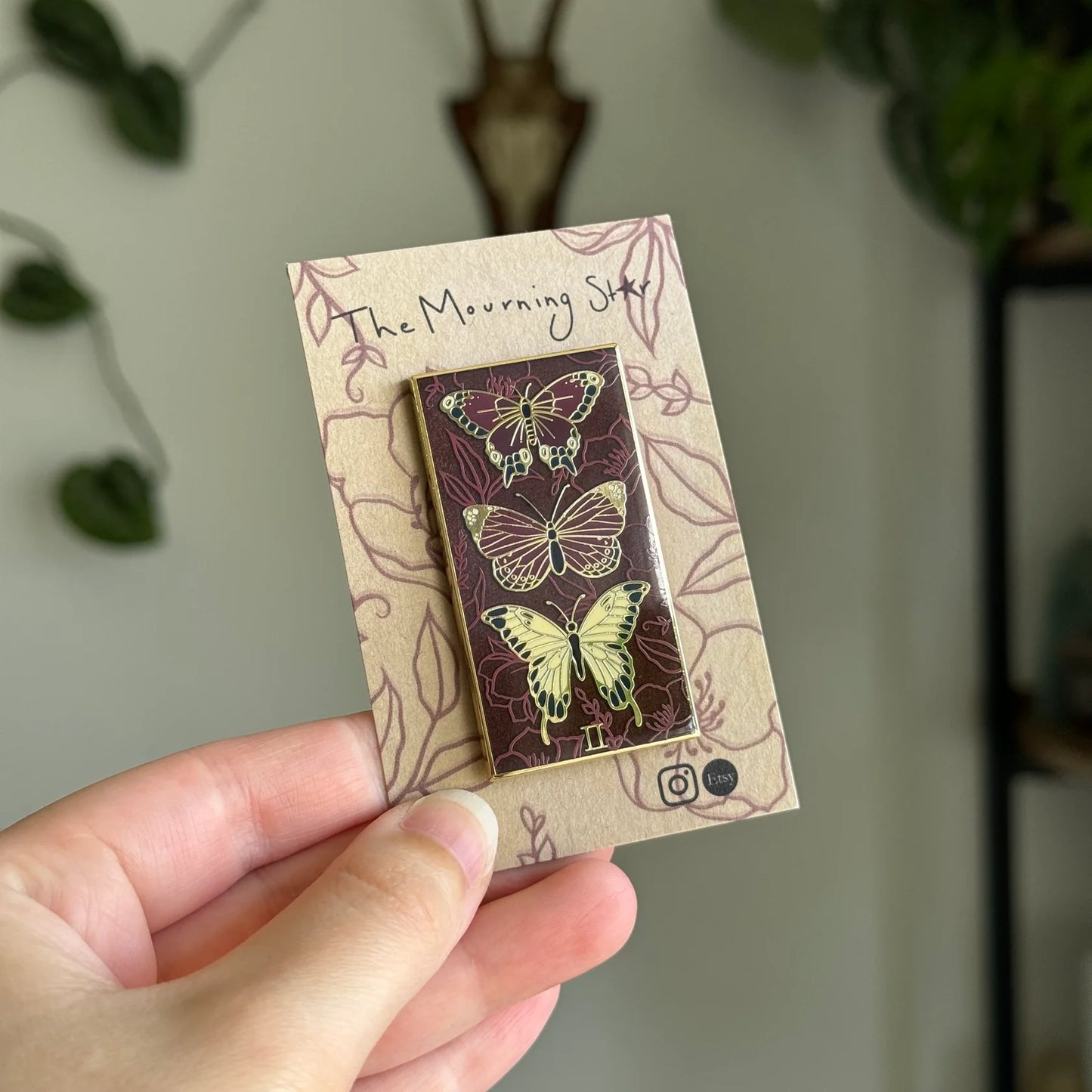 Butterfly Trio - Enamel Pin