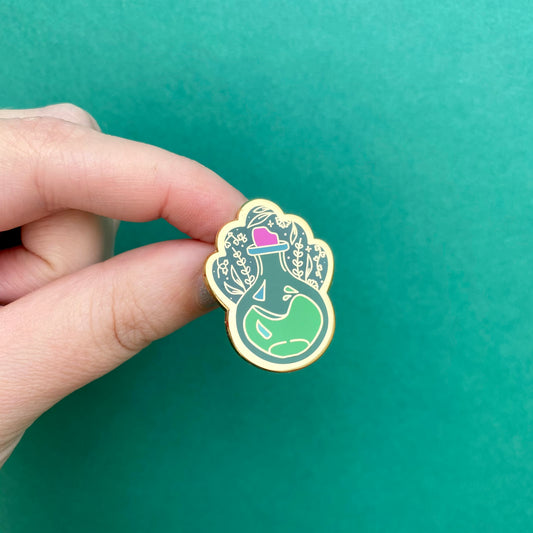 Bottle of Courage - Enamel Pin - 50% Off RRP £7.50