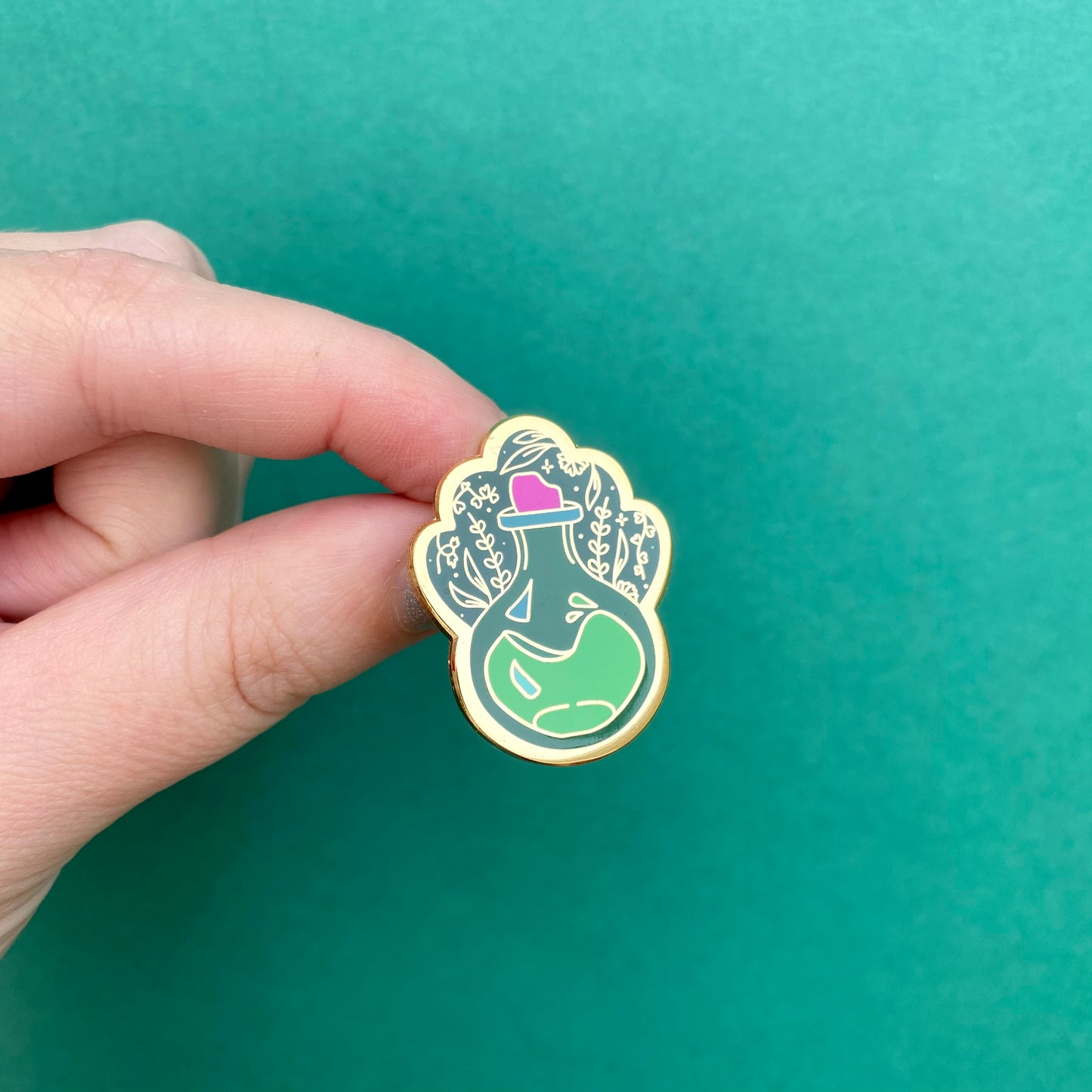 Bottle of Courage - Enamel Pin - 50% Off RRP £7.50