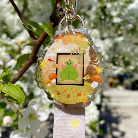 Frog Tamagotchi - Keychain Lanyard