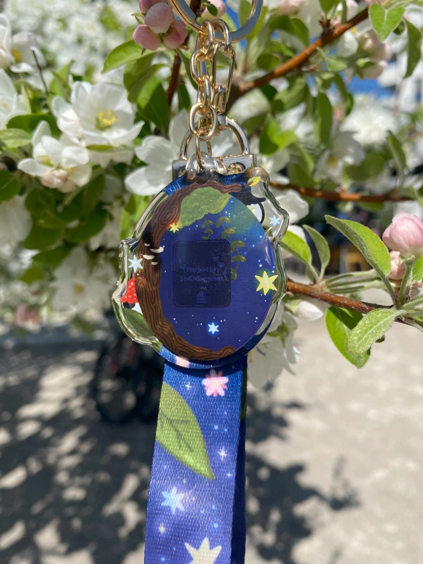 Moth Tamagotchi - Keychain Lanyard