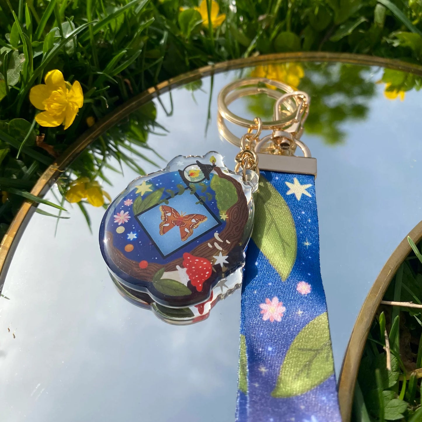 Moth Tamagotchi - Keychain Lanyard