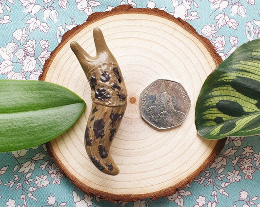 Leopard Slug - Handmade Pin