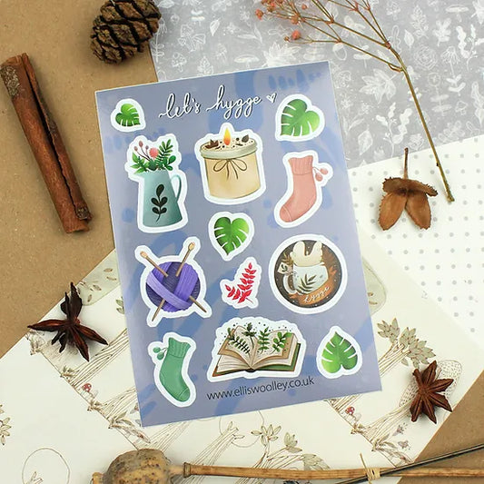 Lets Hygge - Sticker Sheet