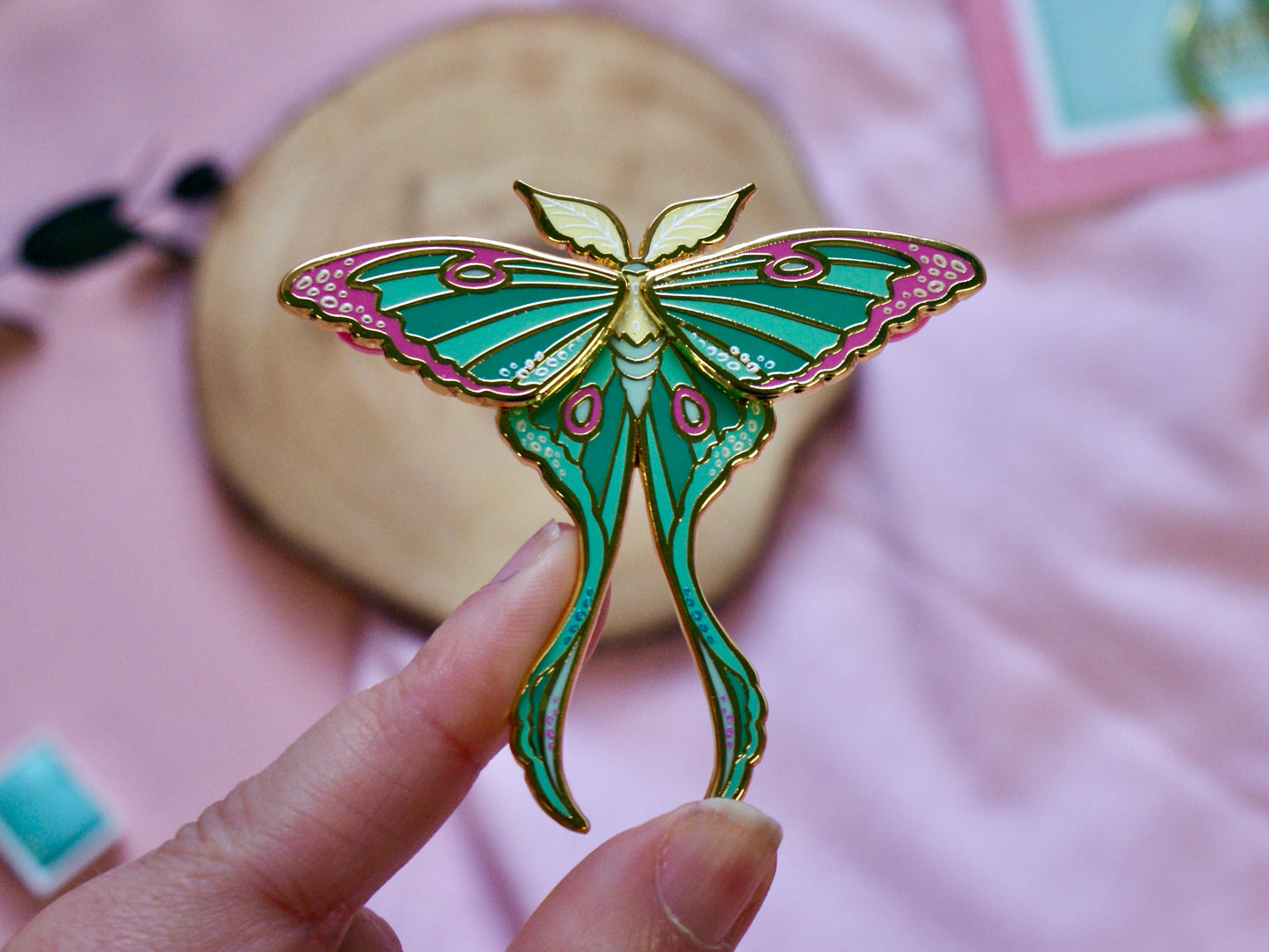 Luna - Moving Moth - Enamel Pin